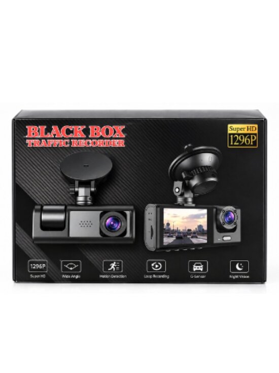 Black Box Other - Black Box Traffic Recorder Dash Cam 1296P Wide Angle G-Sensor Night Vision DVR